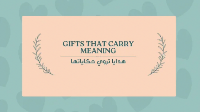 Gifts that carry meaning