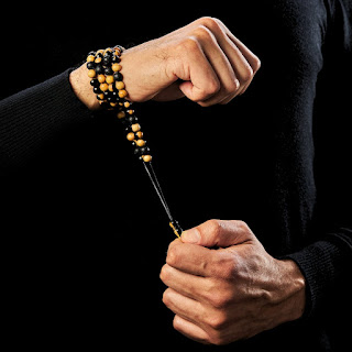 Handcrafted misbaha bracelet by Basmala Beads designed as a meaningful Eid Al Adha keepsake