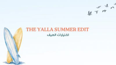 The Yalla Summer Edit cover featuring a curated selection of 6 summer gift pieces presented as summer gift guide